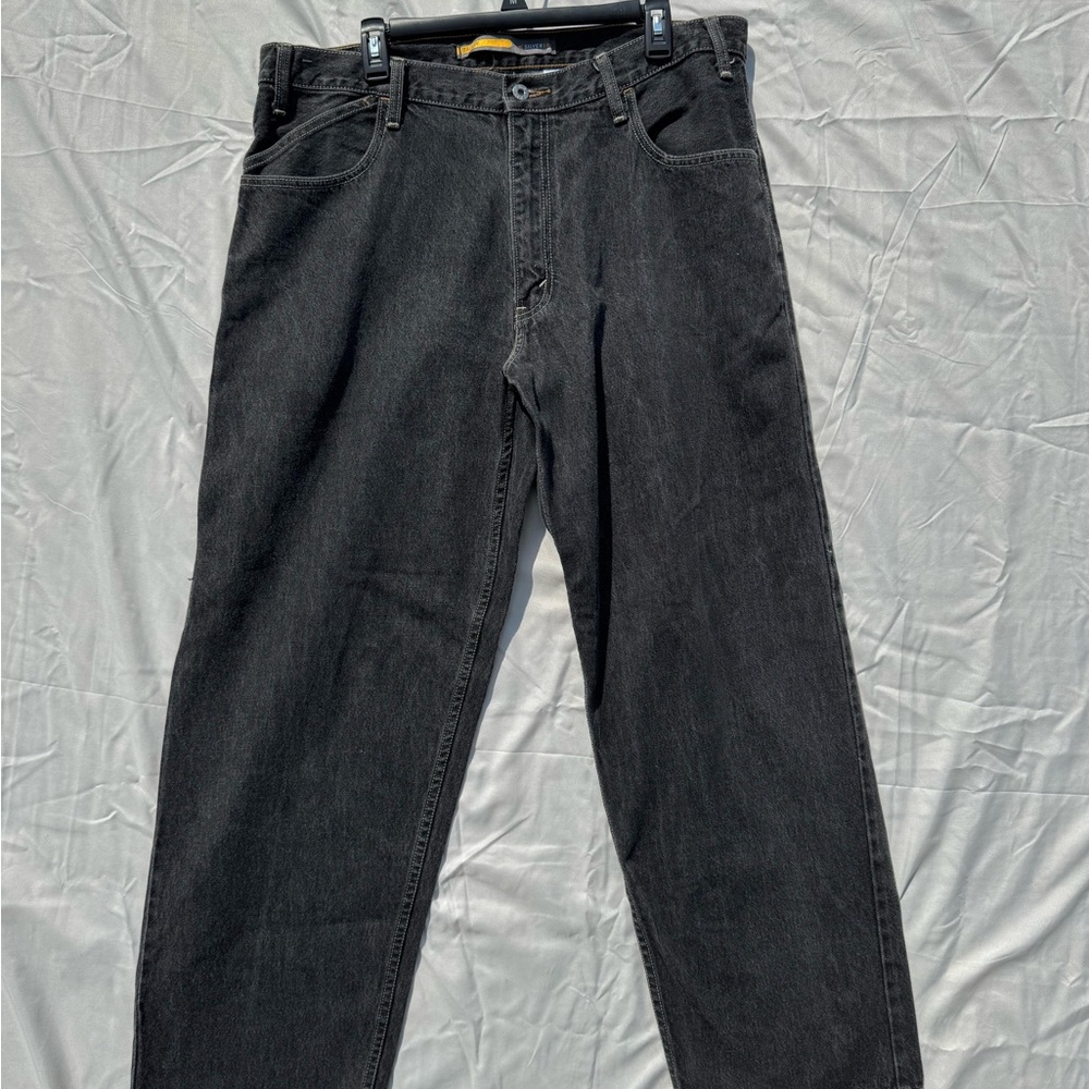 Levi Platinum Silver Tab Baggy 38x32